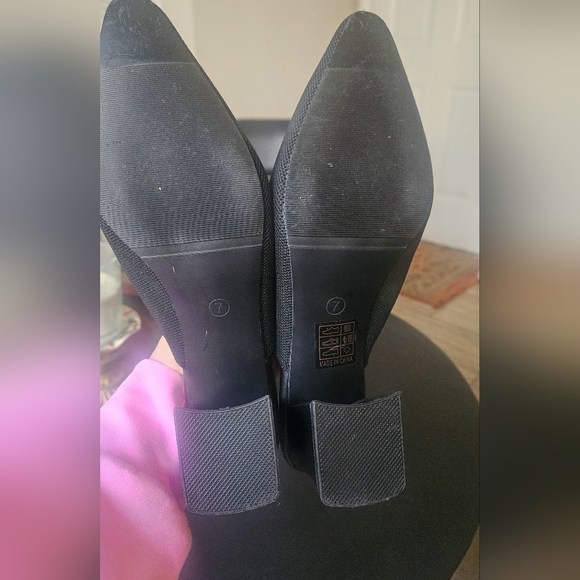 NEWBELLA Black Commute Square Toe Heeled Mules. Size 7 - Picture 11 of 14